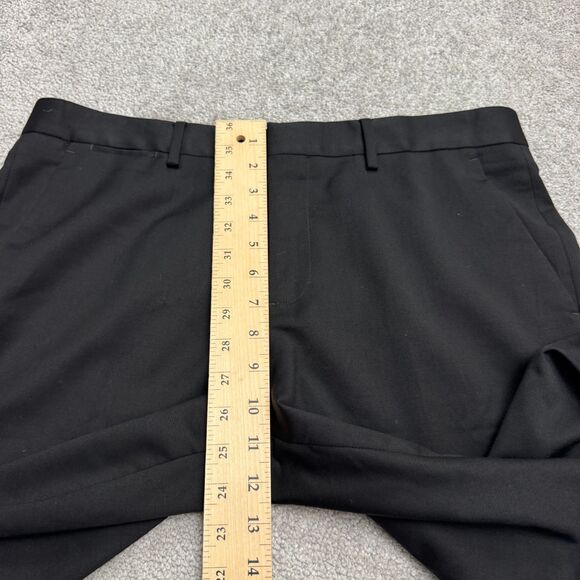 Express Photographer Wool Blend Dress Pants Men 32x32 Black Straight Leg Stretch - Picture 13 of 15